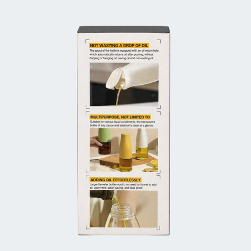 Aceitera De Vidrio Con Tapa Automática