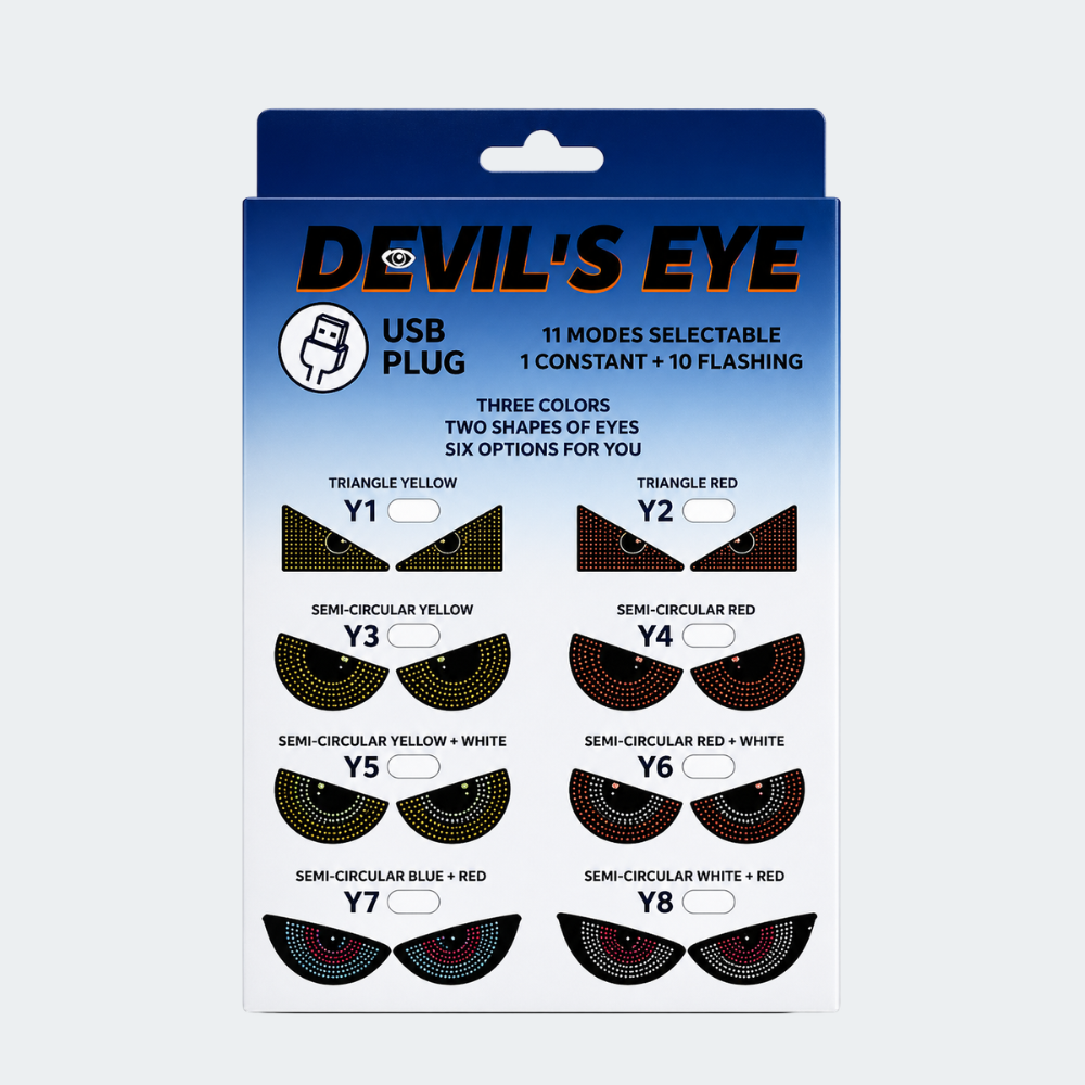 Luz LED Decorativa Devil’s Eye USB Para Auto