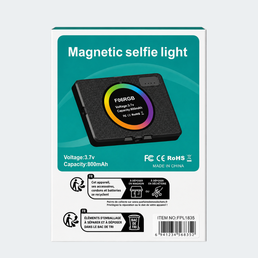 Luz Selfie Magnética RGB