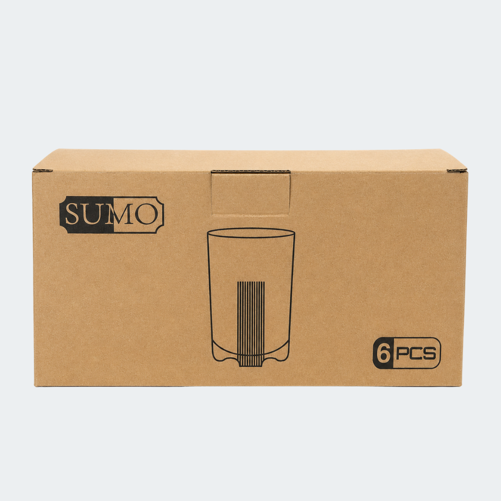 Set de Vasos de Vidrio Texturizado x6