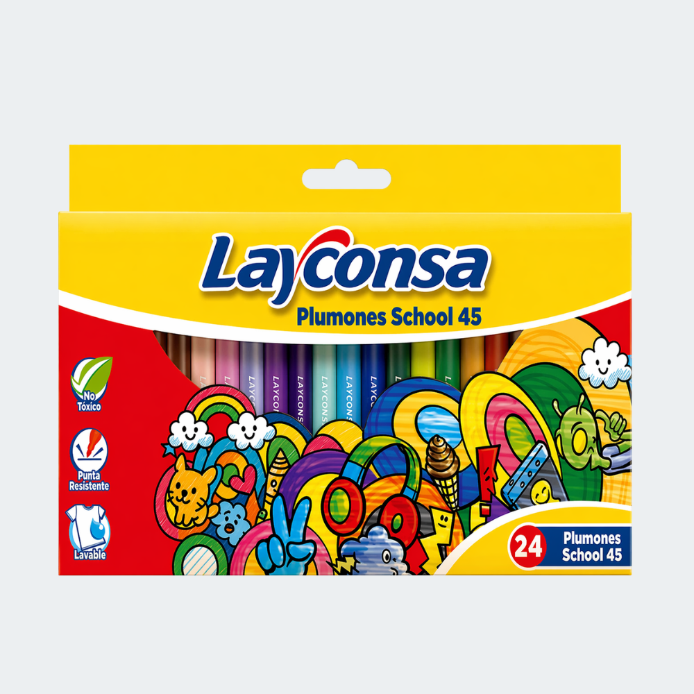 Plumones Layconsa School 45 x24