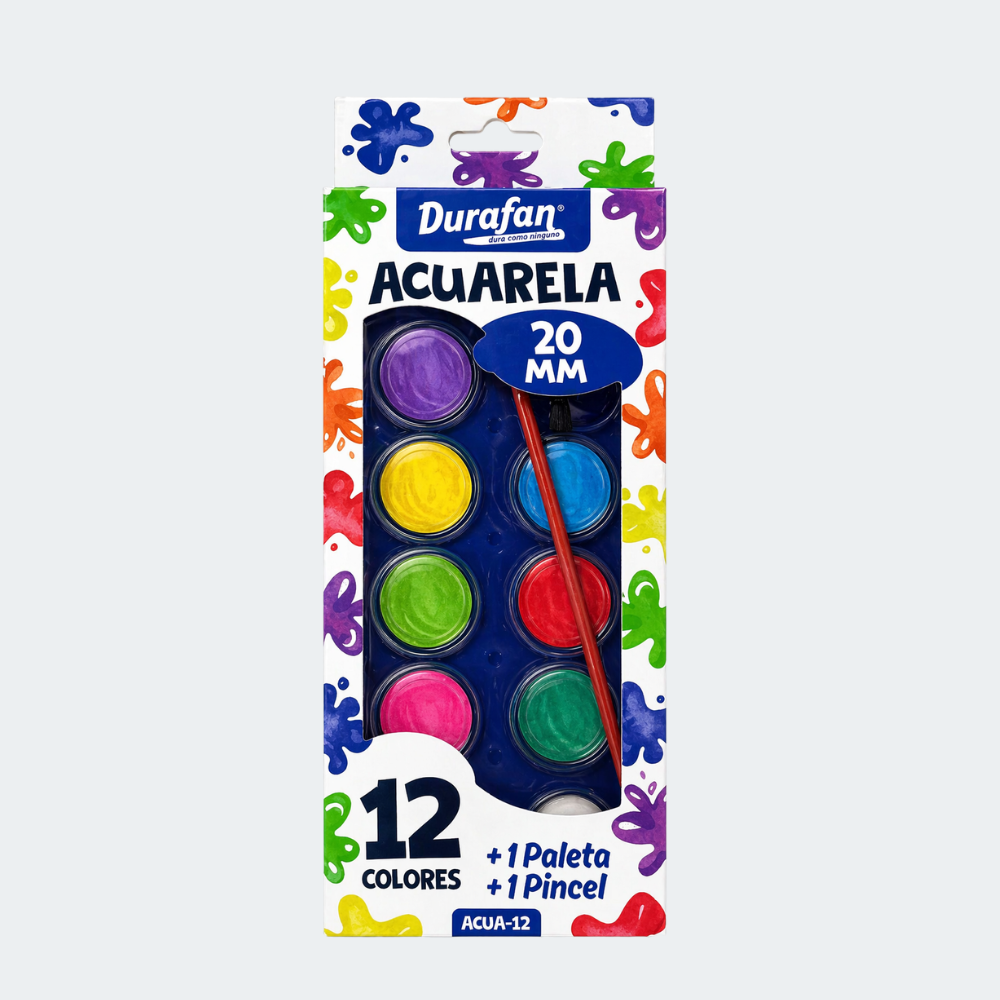 Acuarela Durafan x12 Colores