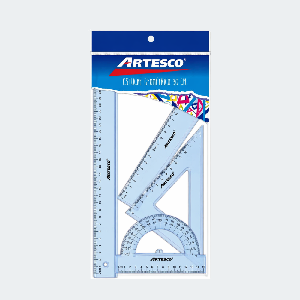 Estuche Geométrico Artesco 30 cm