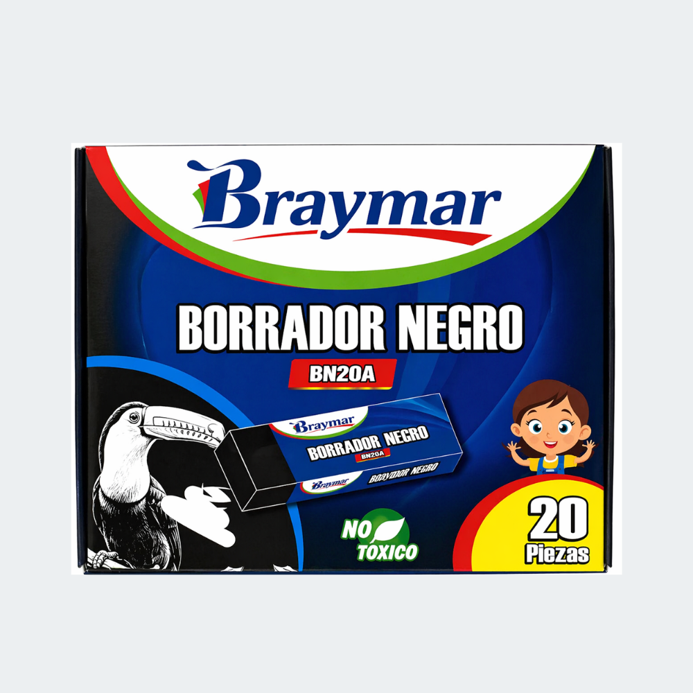 Borrador Negro Braymar x20