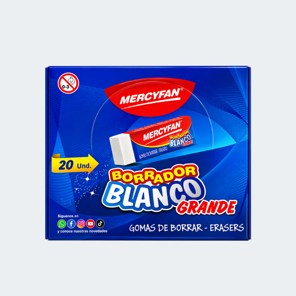 Borrador Blanco Grande Mercyfan