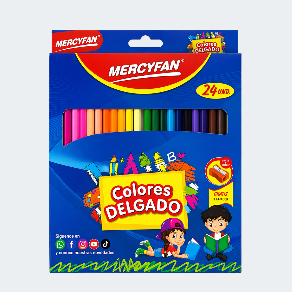 Colores delgados Mercyfan x24