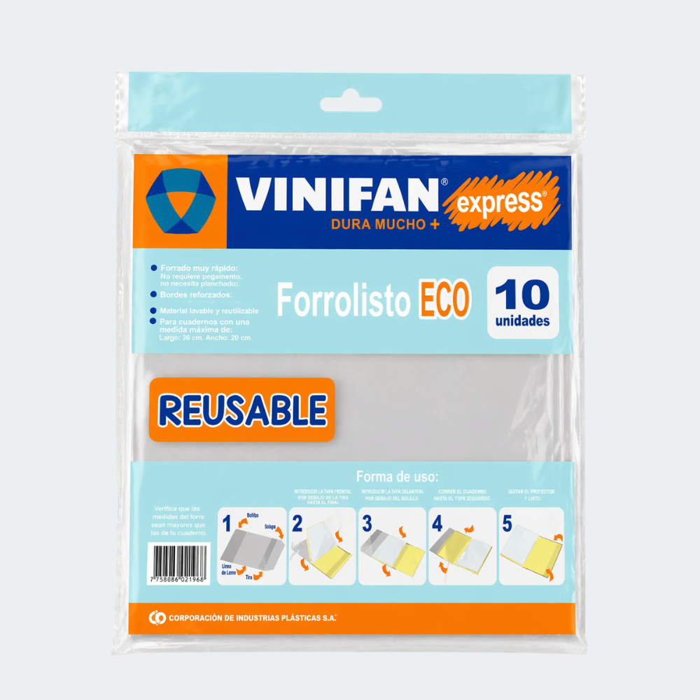 Forrolisto eco Vinifan x10 reutilizable
