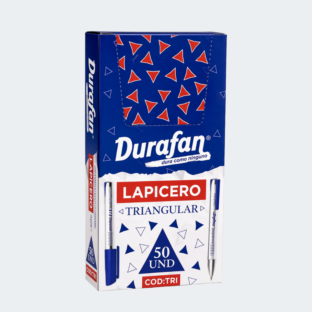 Lapicero Durafan Azul x50