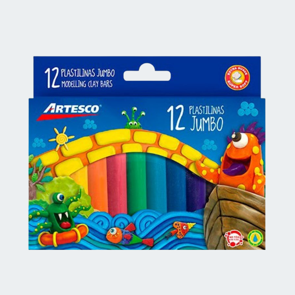 Plastilina Artesco Jumbo x12