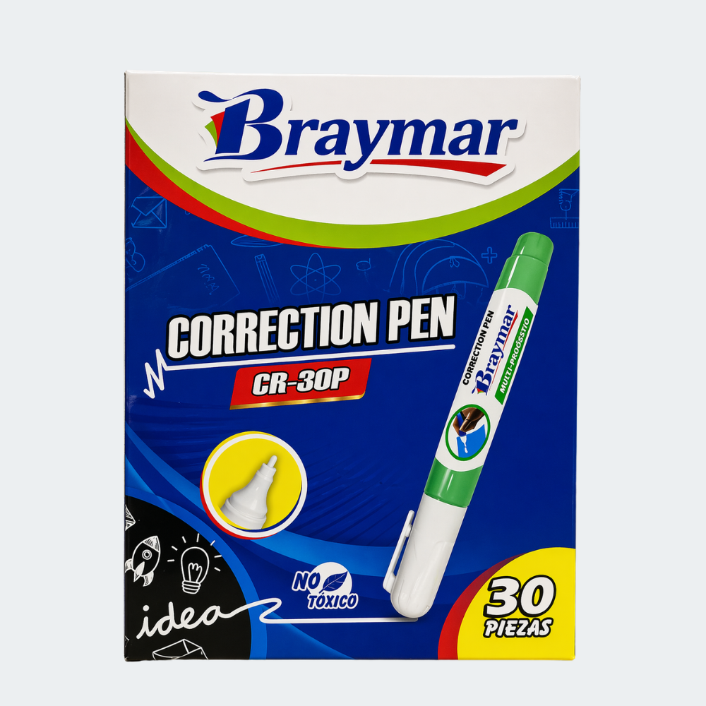Corrector Tipo Lápiz Braymar CR-30P x30