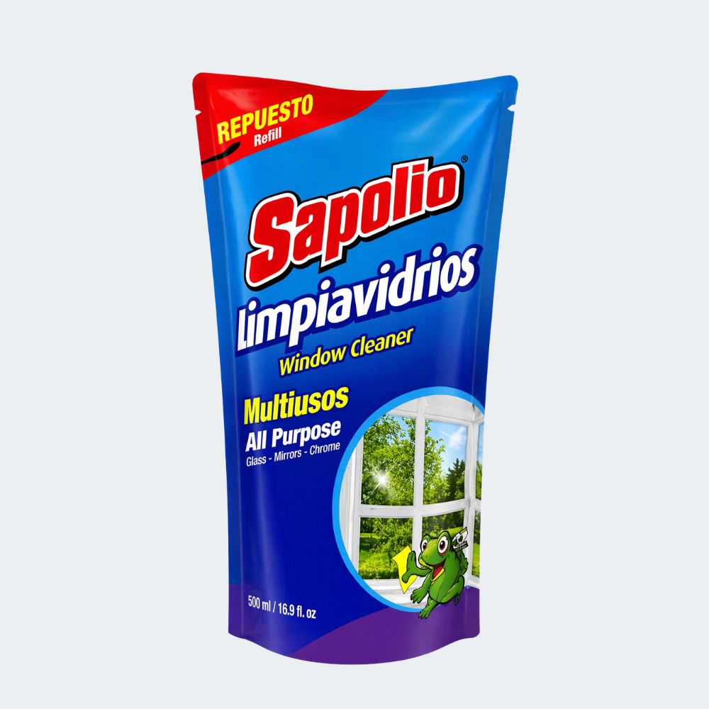 Limpiavidrios Sapolio Repuesto Azul 500 ml