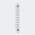 Colgador metálico multiusos para pared con 10 ganchos