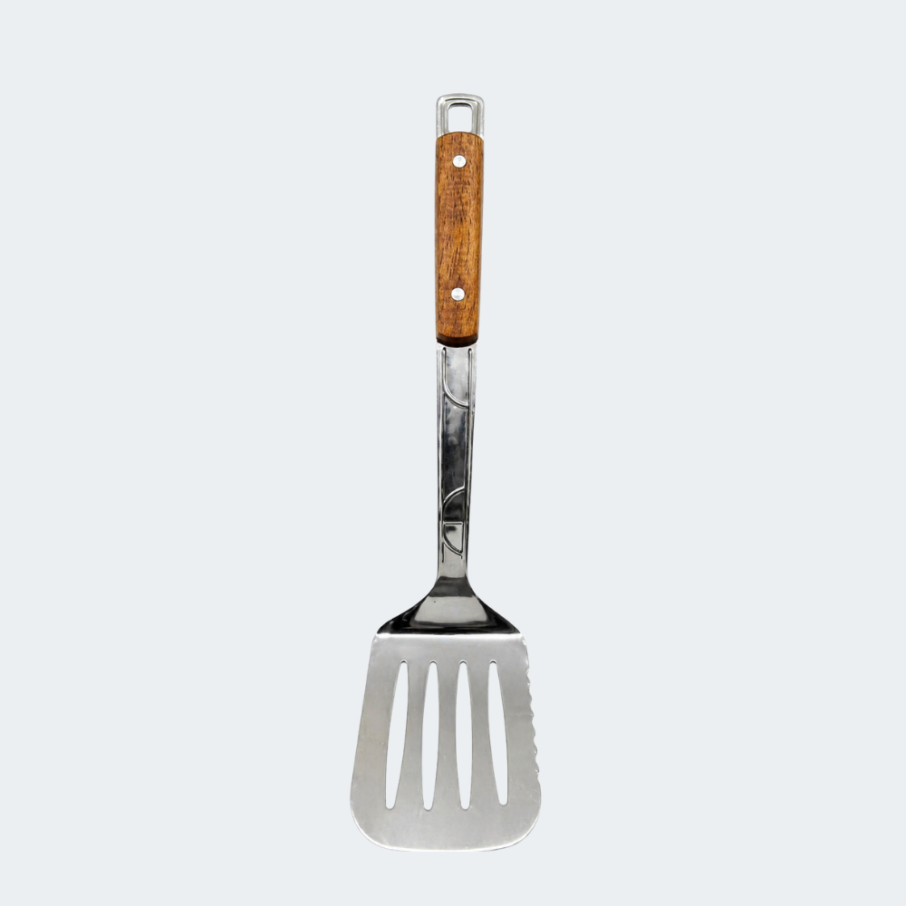 Espátula De Cocina Acero Con Mango De Madera