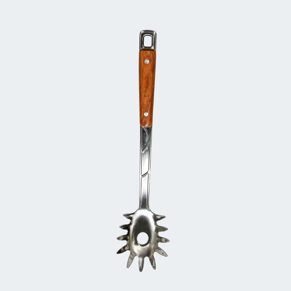 Cuchara Para Pasta Acero Con Mango De Madera