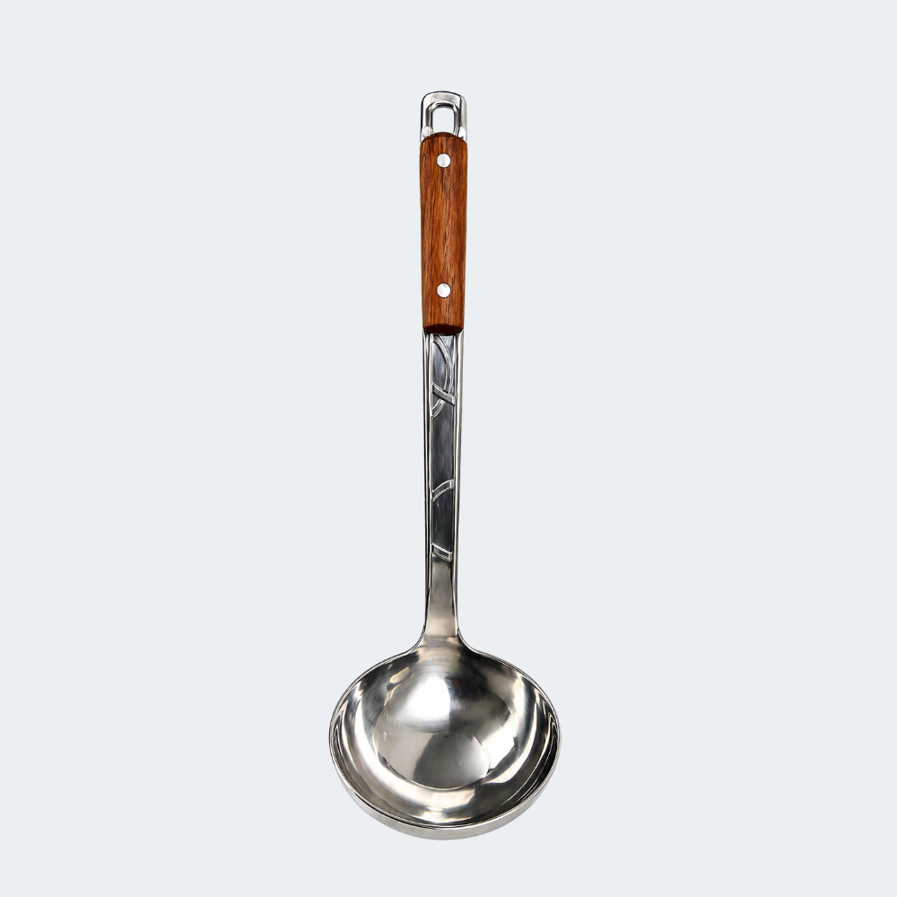 Cucharón De Cocina Acero Con Mango De Madera