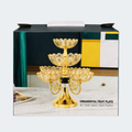 Frutero Decorativo Dorado De 5 Niveles