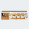 Set De Frascos Para Condimentos X3 Con Base