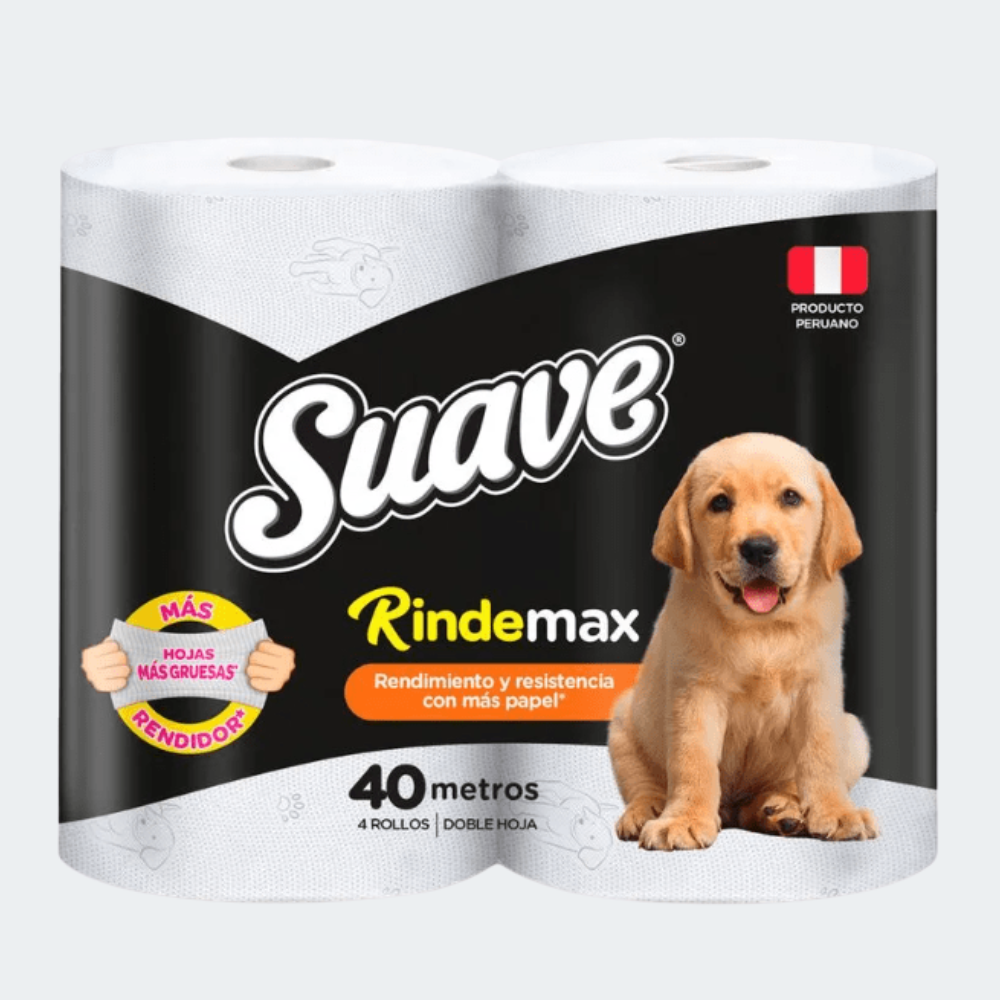 Papel Toalla Suave Rindemax X4 Rollos