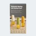 Aceitera De Vidrio Con Tapa Automática