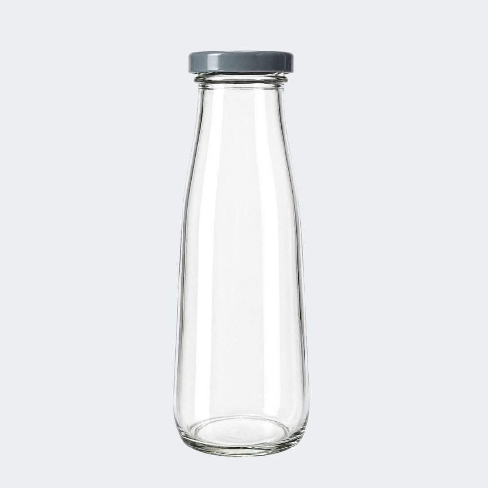Botella De Vidrio 600ml Con Tapa
