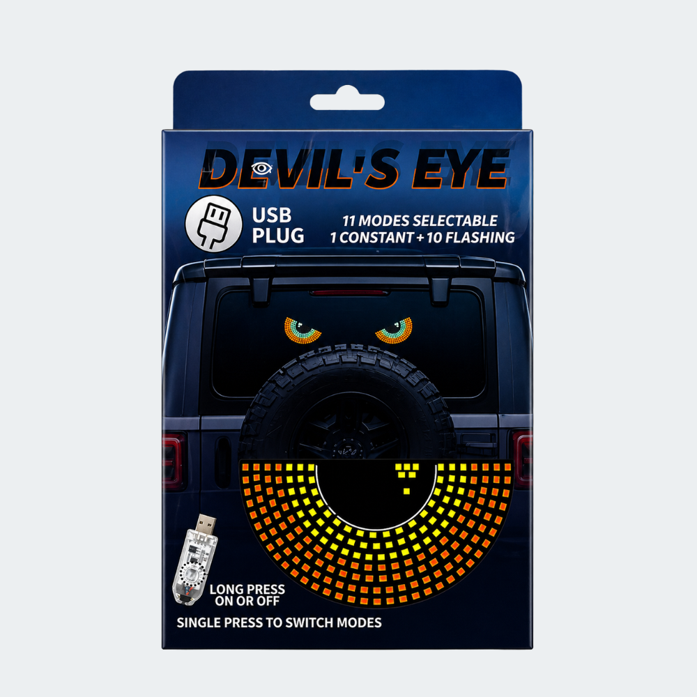 Luz LED Decorativa Devil’s Eye USB Para Auto