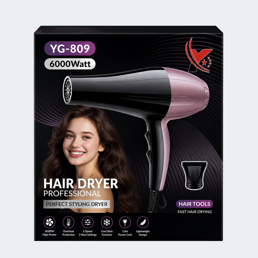 Secadora De Cabello Profesional 6000W