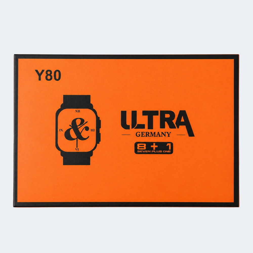 Smartwatch Y80 Ultra Con 8 Correas