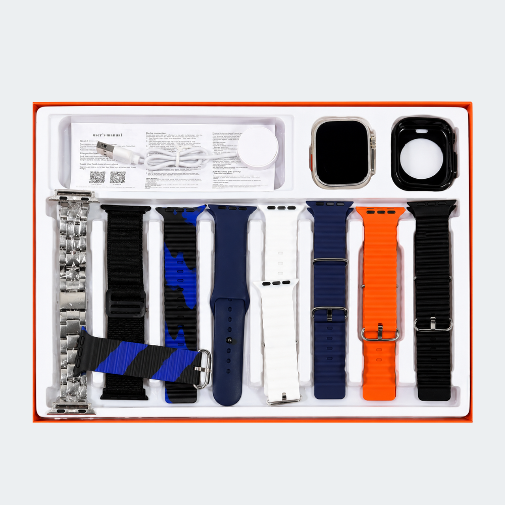 Smartwatch Y80 Ultra Con 8 Correas