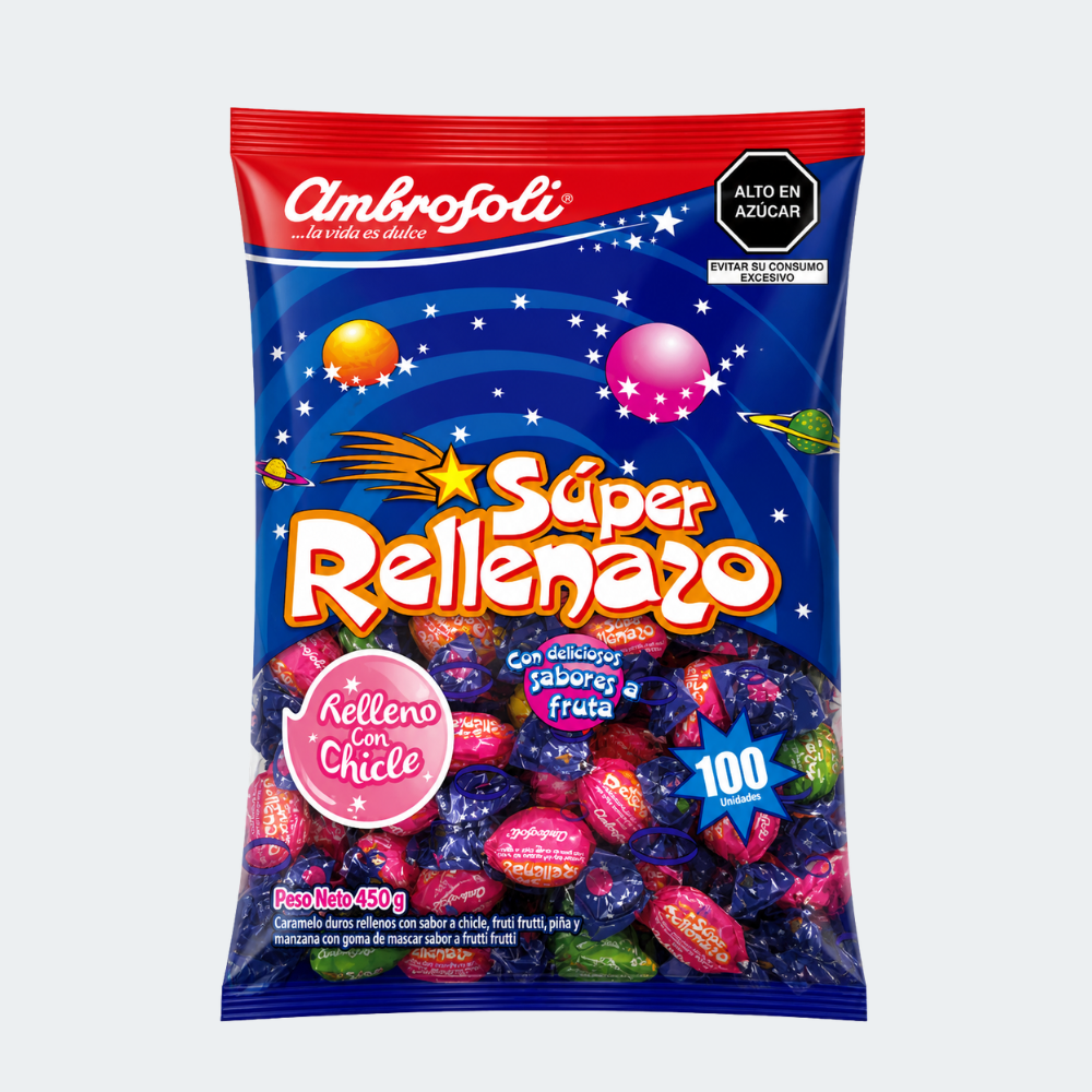 Caramelos Súper Rellenazo Ambrosoli x100