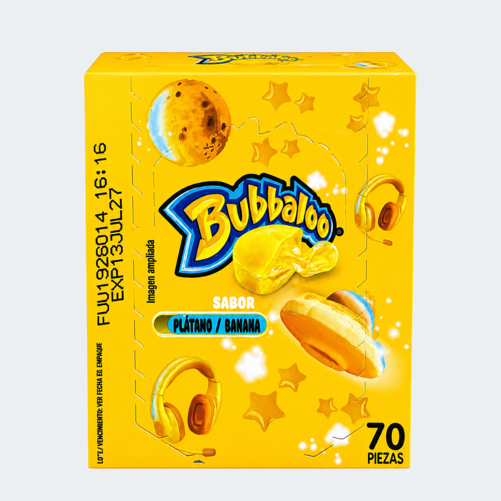Chicles Bubbaloo Sabor Plátano