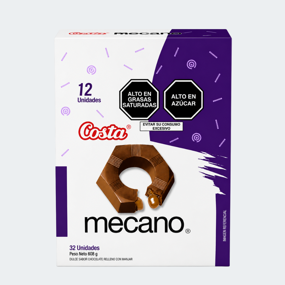 Mecano Relleno con Manjar x32