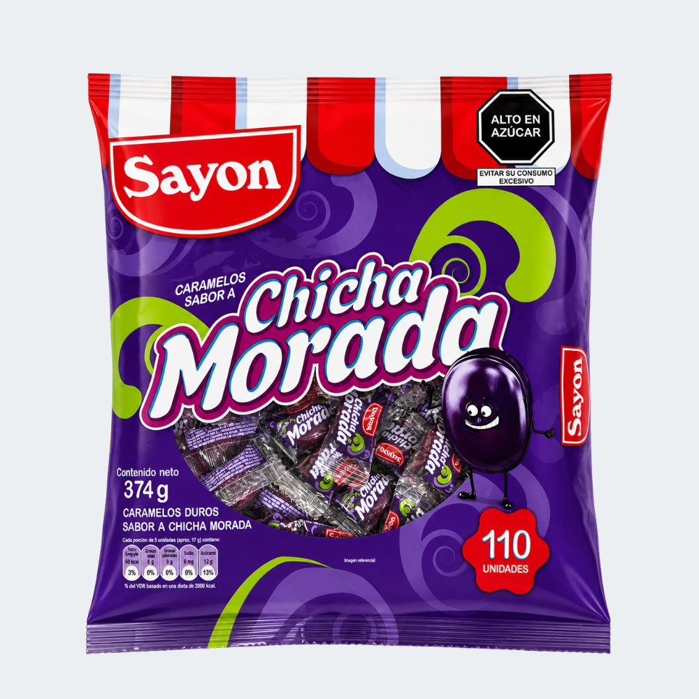 Caramelos Sabor Chicha Morada x110