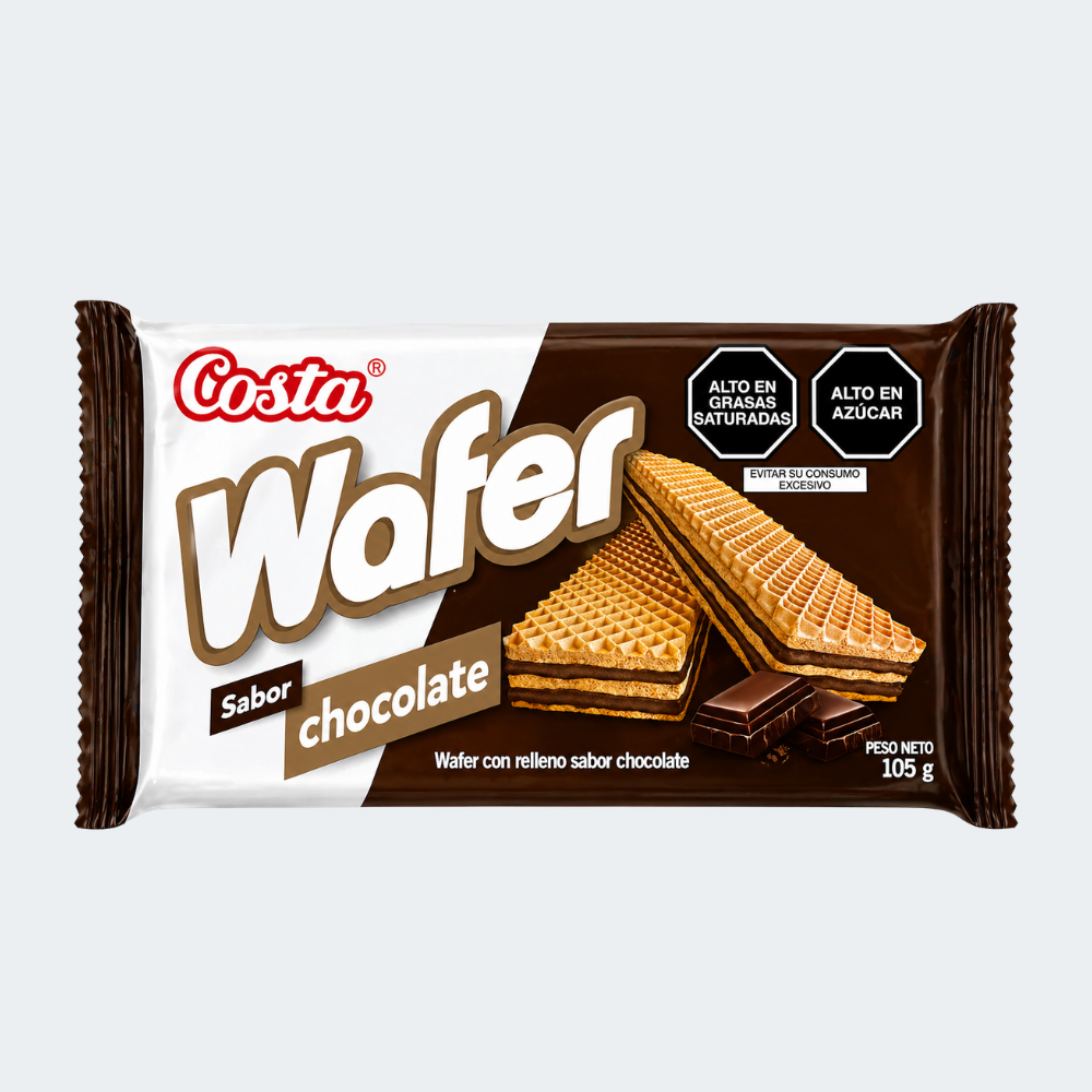 Costa Wafer sabor chocolate