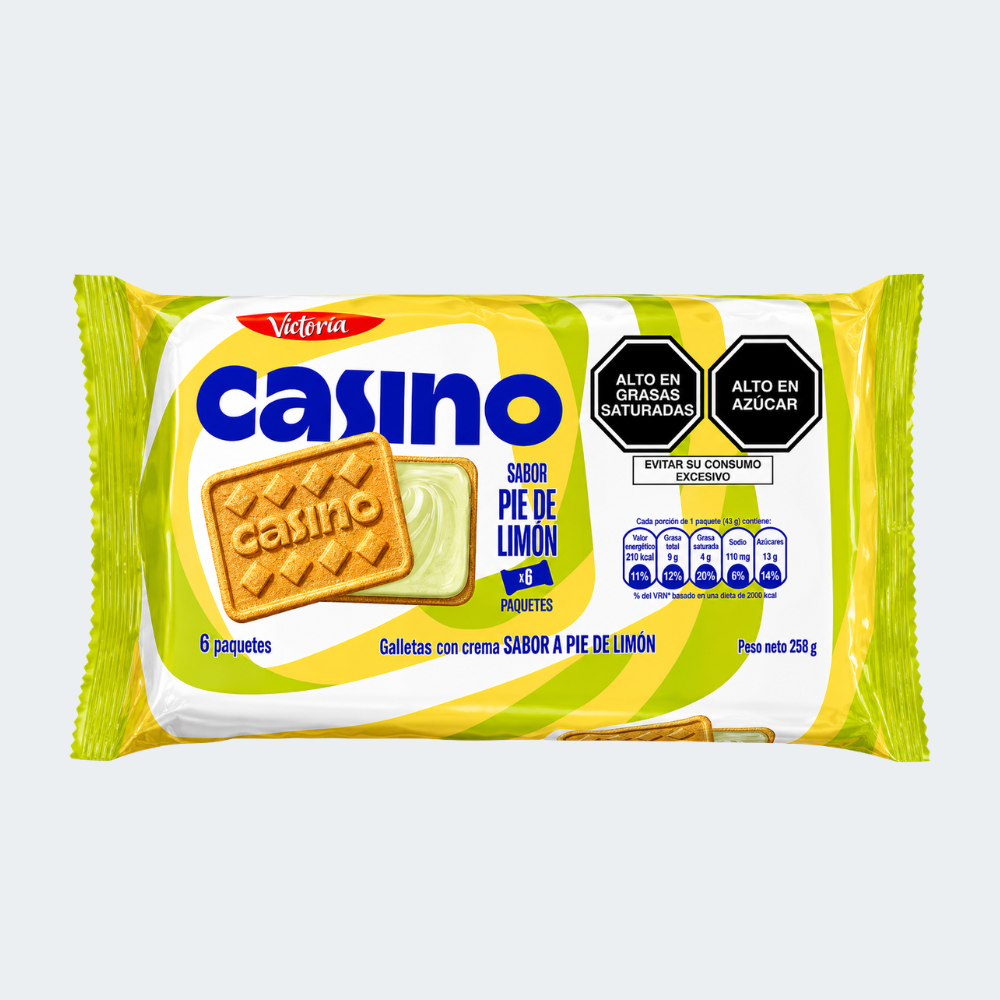 Casino Galletas sabor Pie de Limón x6