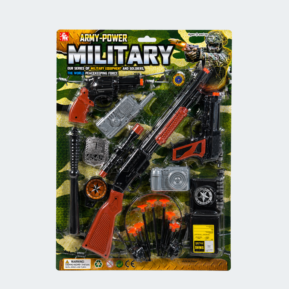 Set Militar de Juguete con Accesorios