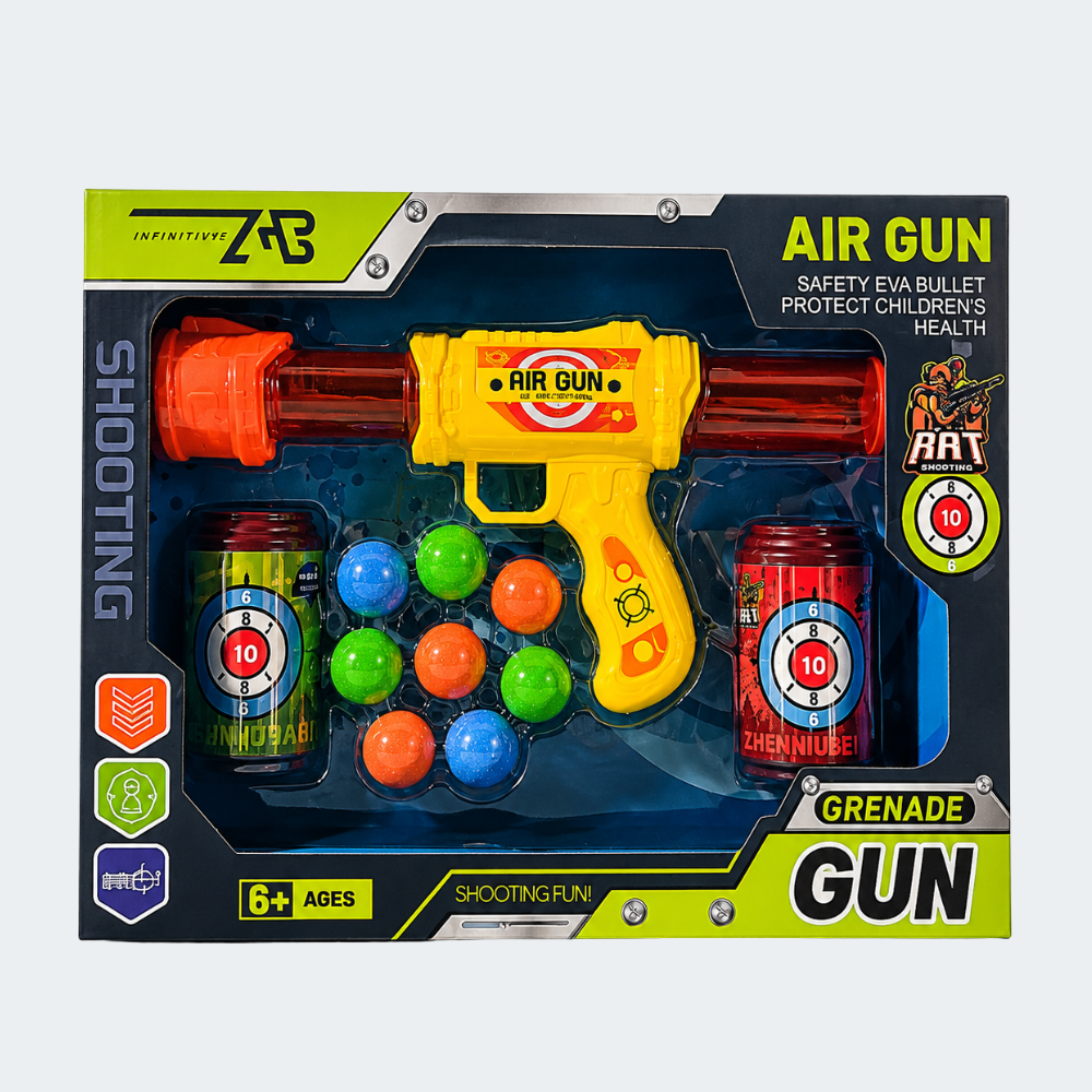 Pistola Lanzadora De Bolas De Espuma Con Accesorios
