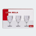Set De 6 Copas De Vidrio Luma Bella