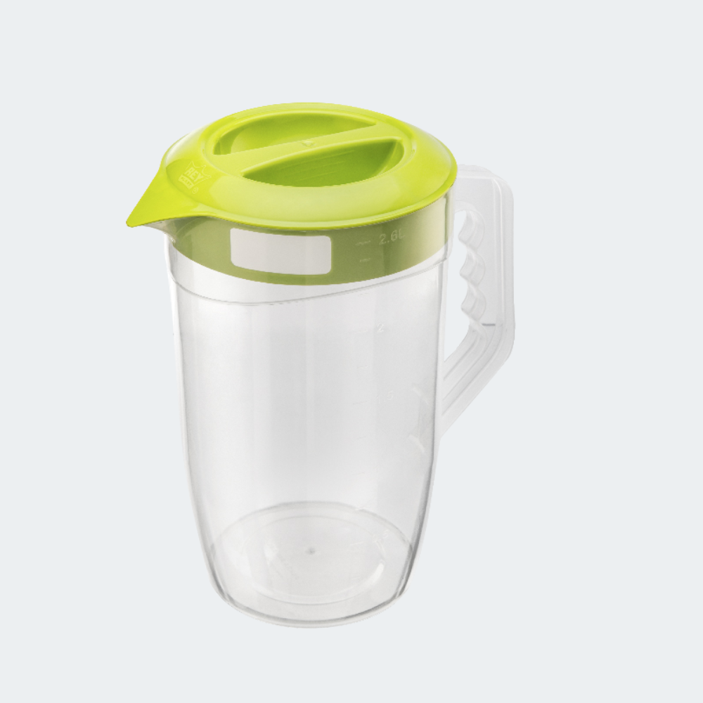 Jarra Plástica Bio 2.6 Litros con Tapa