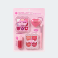 Set de Maquillaje Romántico 5 en 1 Kevin&Coco con Sombras, Rubor, Lip Gloss y Brocha