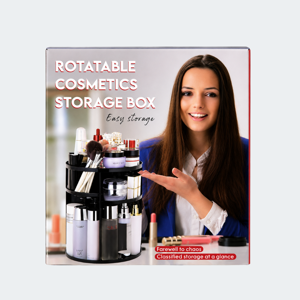 Organizador Giratorio para Cosméticos y Maquillaje 360°