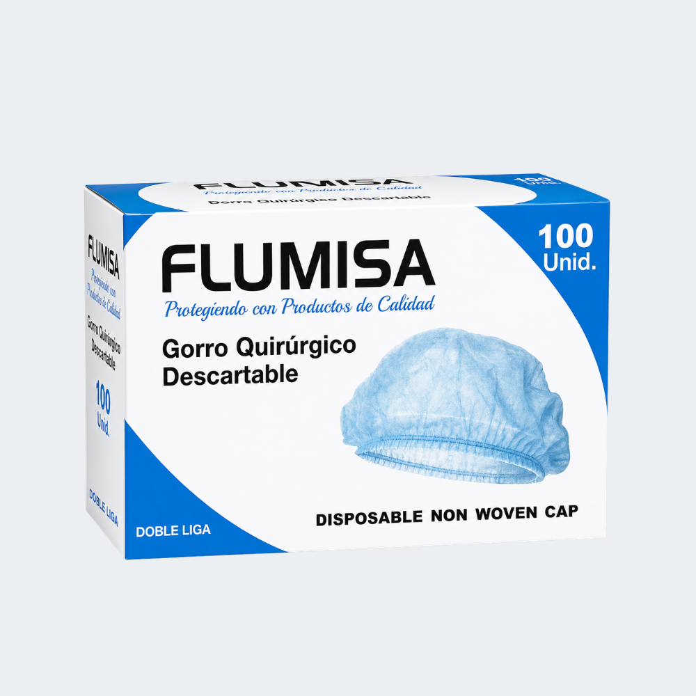 Gorro Quirúrgico Desechable Flumisa – 100 Unidades