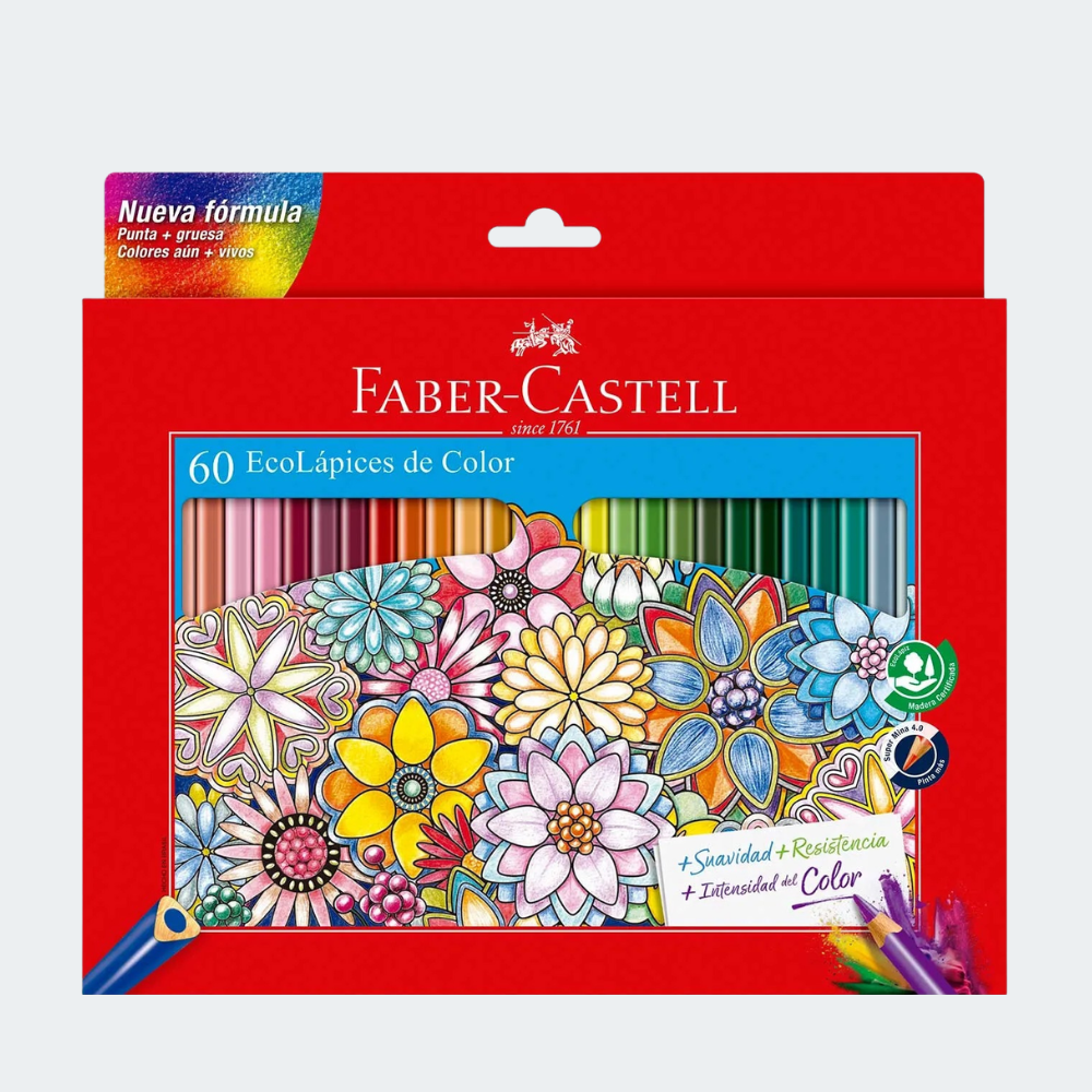 Colores Faber-Castell EcoLápices de Color 60 unidades