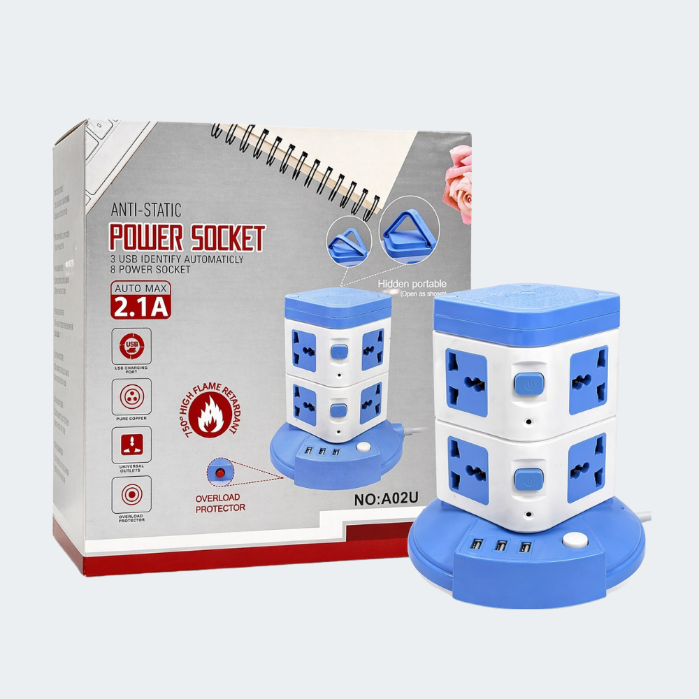 Multitomacorriente Torre A02U con USB