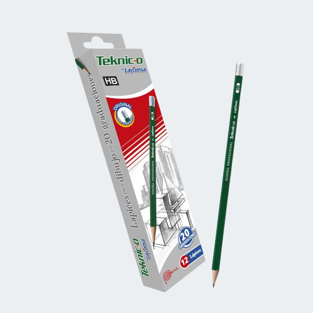 Lápiz HB Teknic-O Layconsa x12
