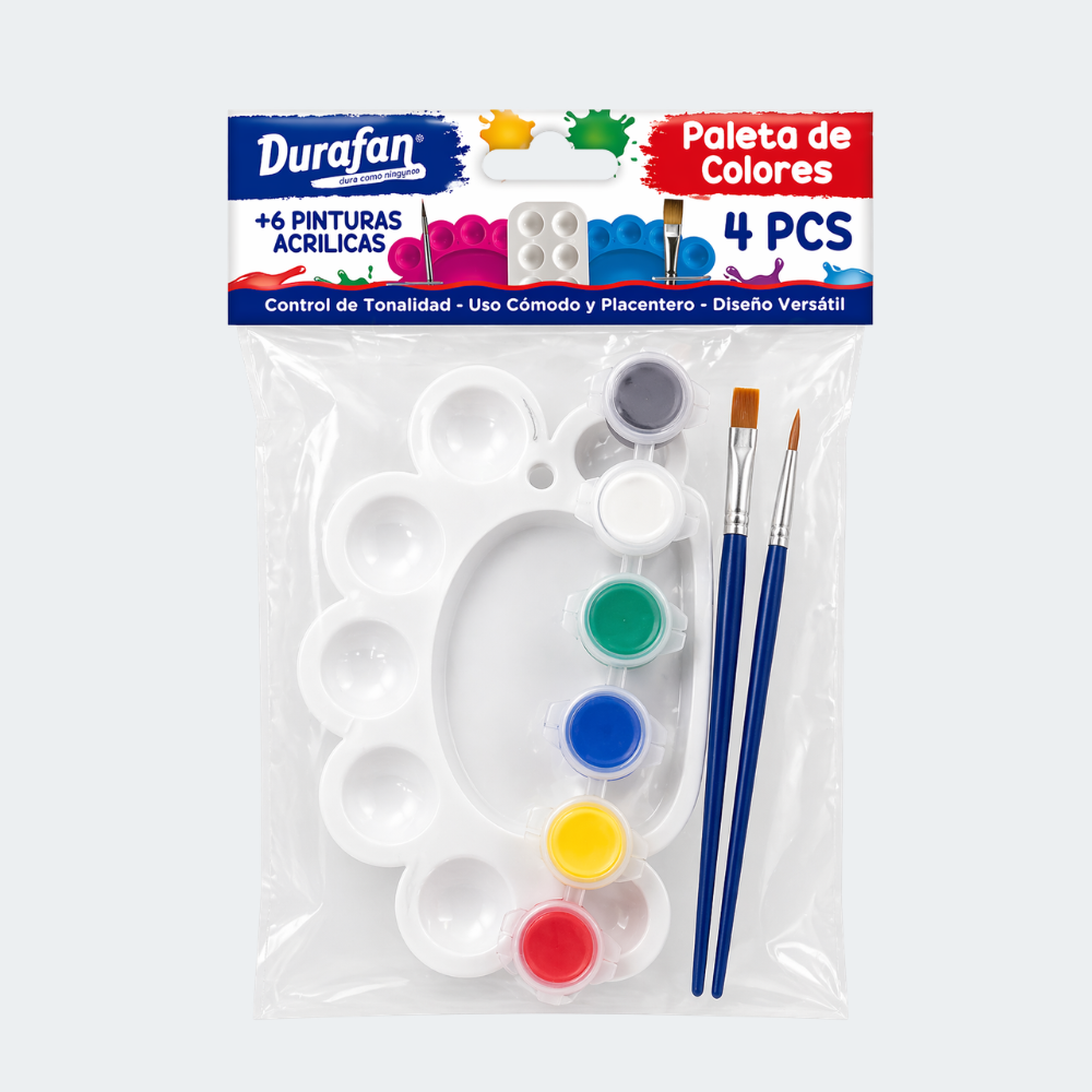 Set de Pintura Acrílica Durafan con Paleta