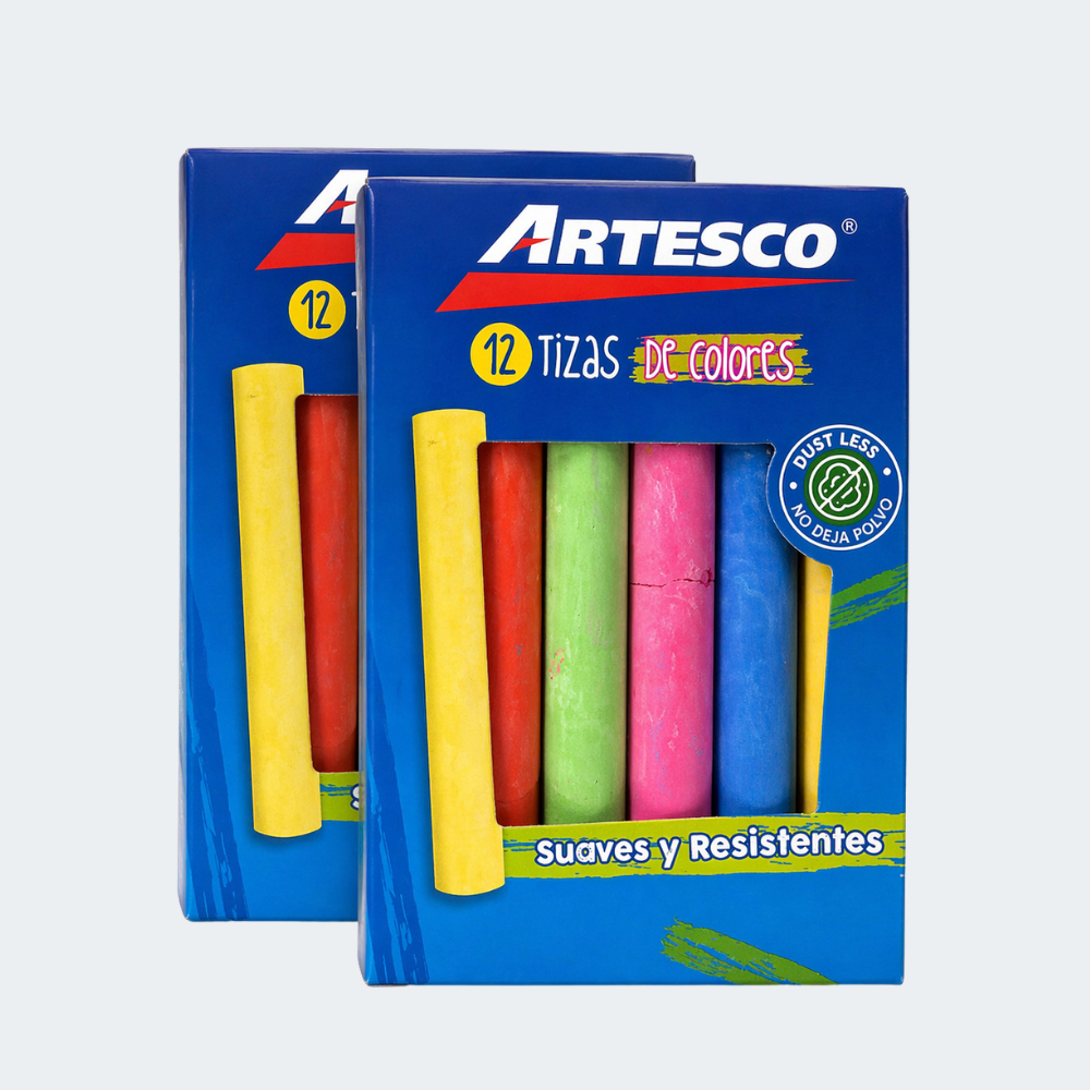 Tizas de Colores Artesco x12