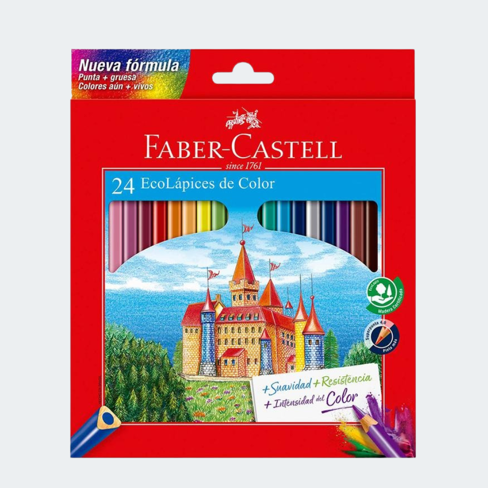 Colores Faber-Castell 24 unidades ecolápices de color