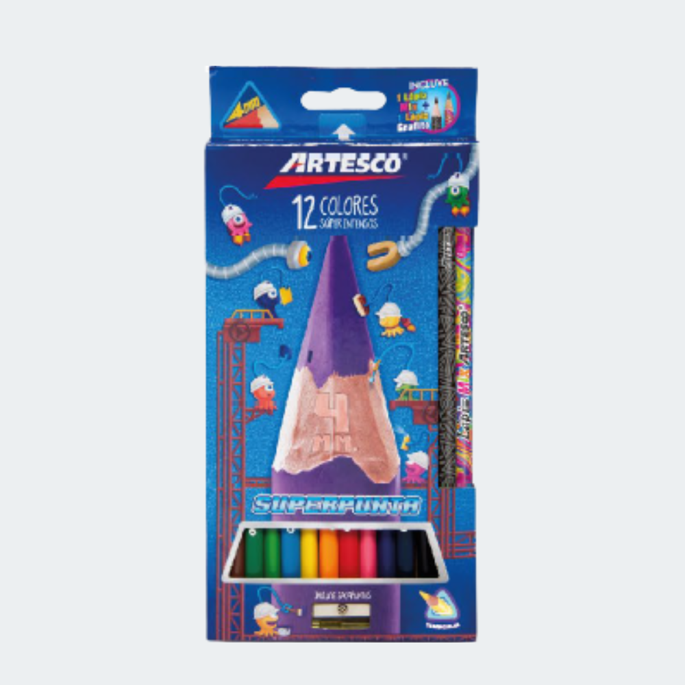 Colores Artesco Triangulares Largos x12