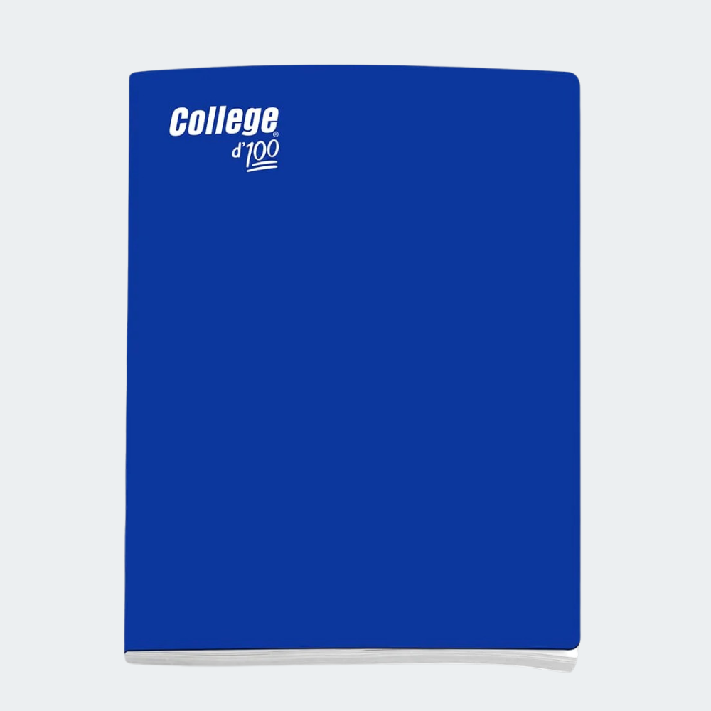 Cuaderno College triple renglón escarchado