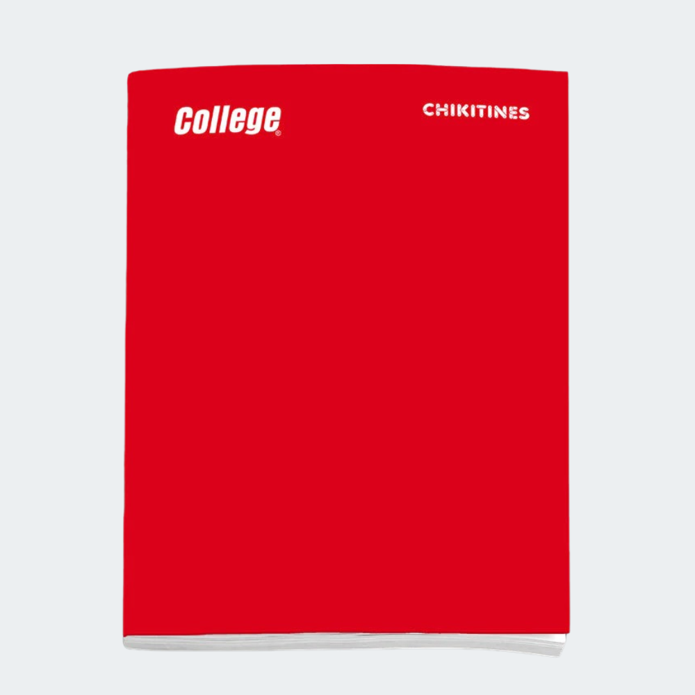 Cuaderno College triple max chikitines escarchado